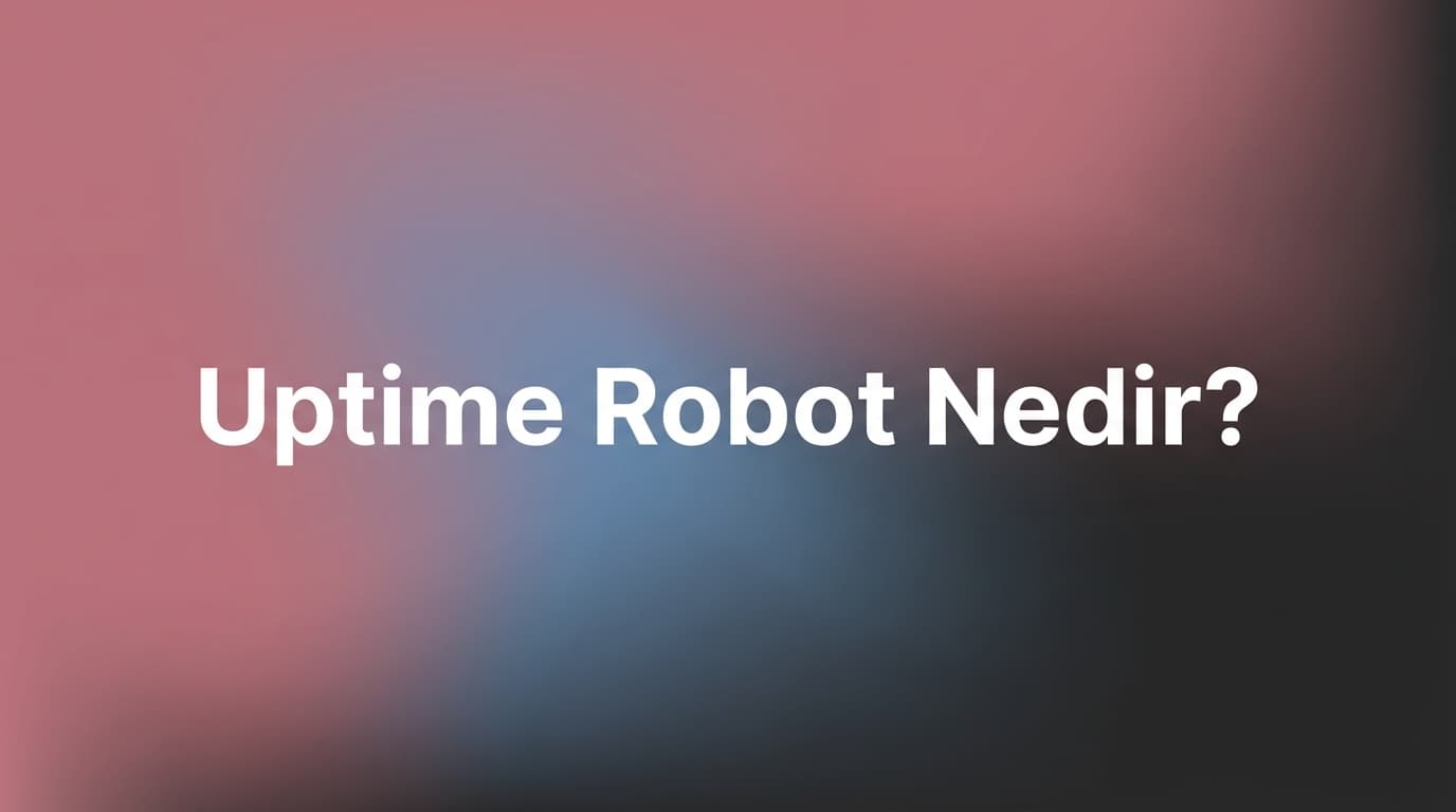 Uptime Robot web sitesi izleme aracı